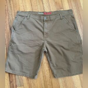 DICKIES FLEX MENS BROWN CARPENTER SHORTS SIZE 38(n